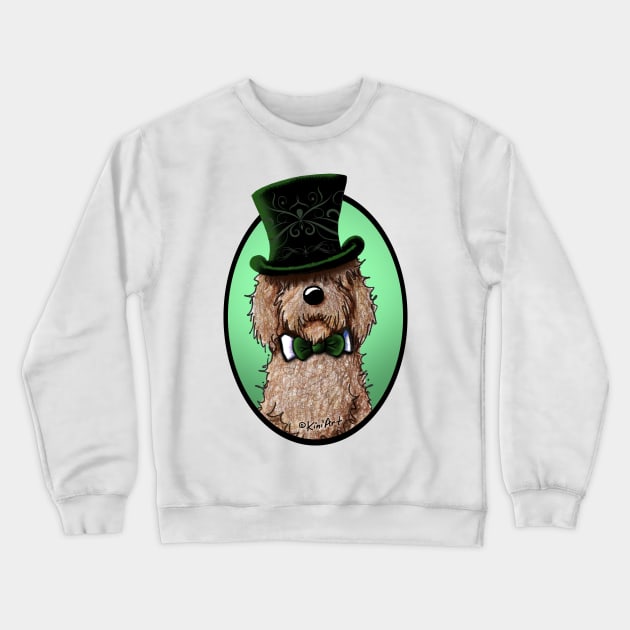 Fancy Chocolate Doodle Crewneck Sweatshirt by KiniArt